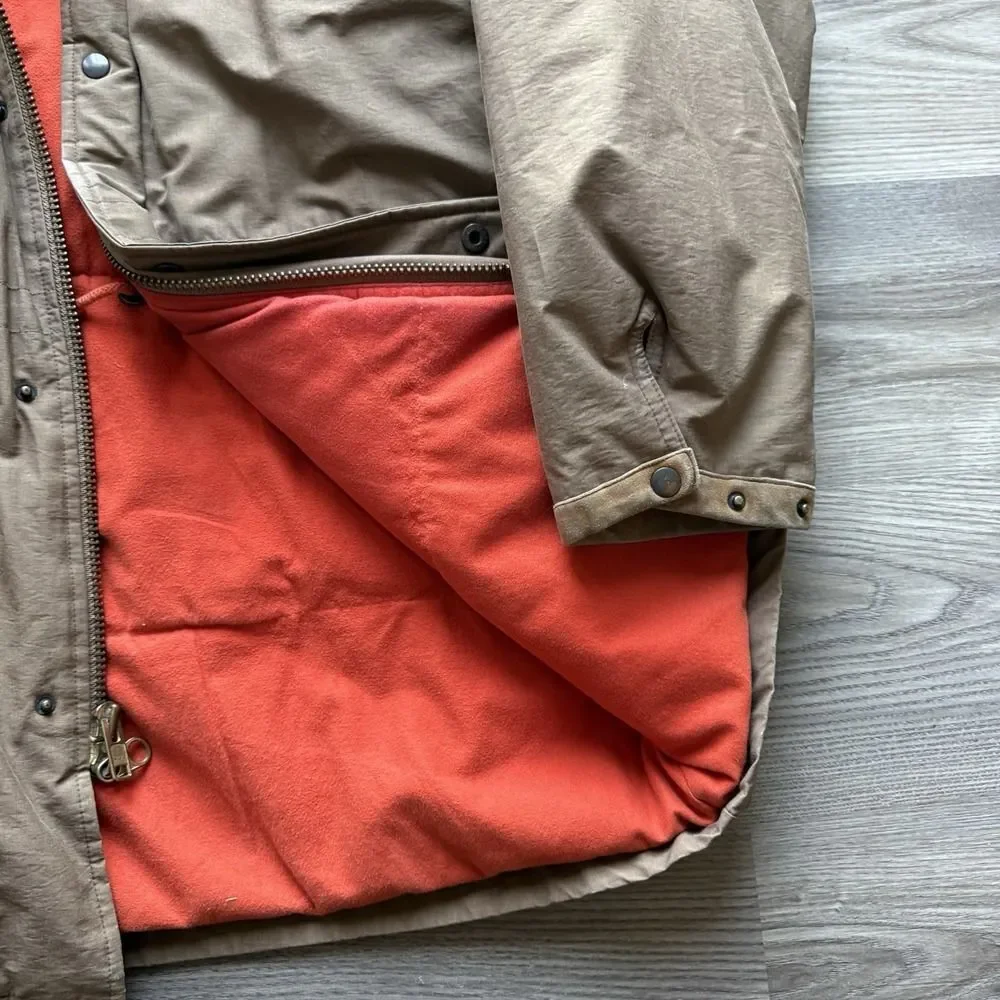 VTG Polo Ralph Lauren Down Mountain Expedition Parka Brown Jacket Small RARE Ski